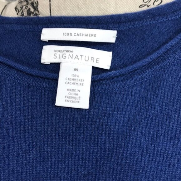 Nordstrom Signature Long Sleeve Cashmere Tunic Sweater - Picture 5 of 6